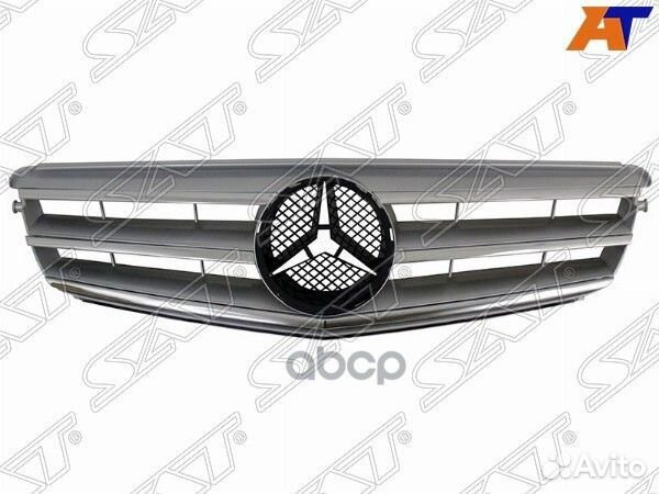 Решетка радиатора mercedes W204 06-14 под эмбл