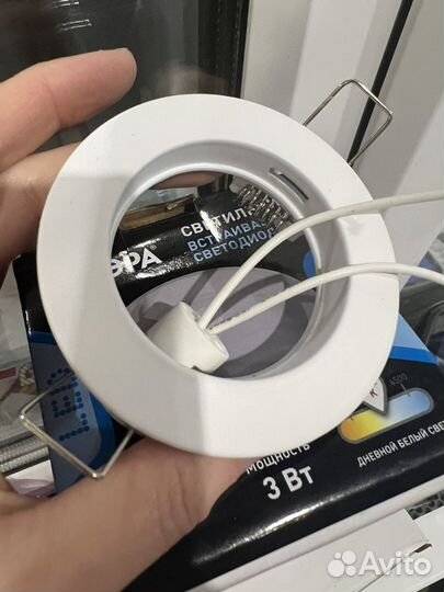 Светильник встраиваемый светодиодный 3вт