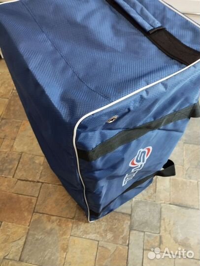 Баул хоккейный 32 без колёс синий ромб