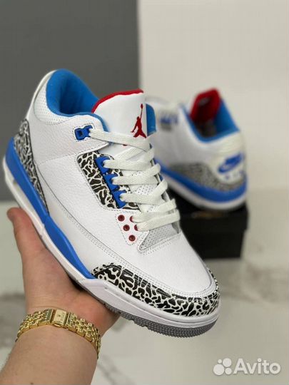 Кроссовки Jordan 3 Retro True Blue