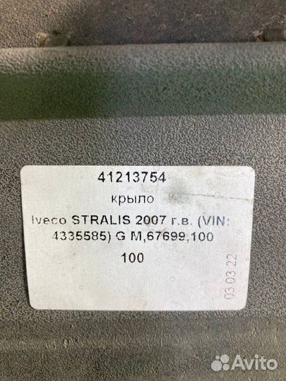 Крыло iveco stralis