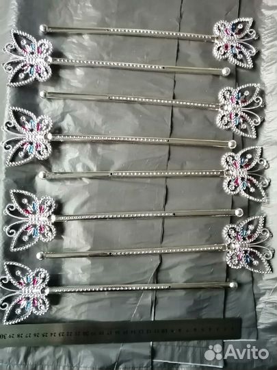 Пластиковый жезл Бабочка 8 шт