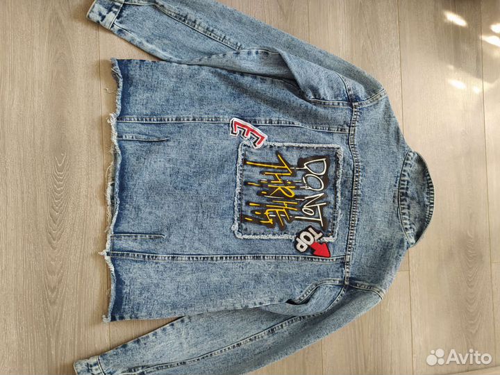 Джинсовая рубашка детская