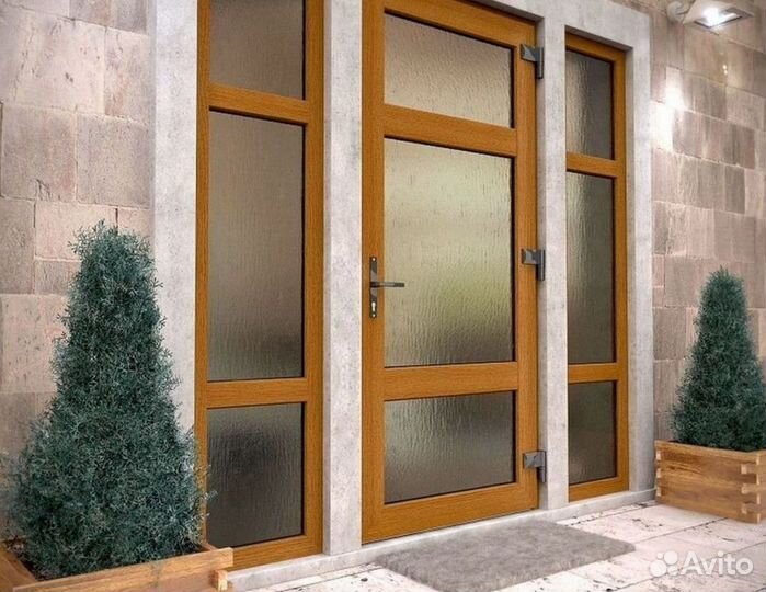 Двери пвх с установкой. Входная группа