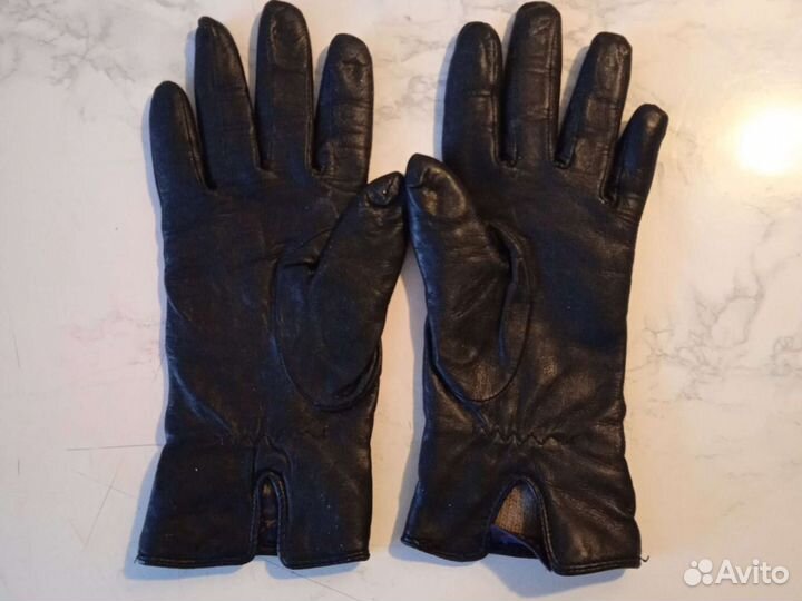 Перчатки женские кожаные 7 размер