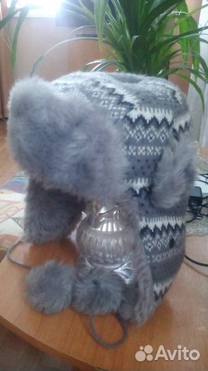 Шапка ушанка тёплая