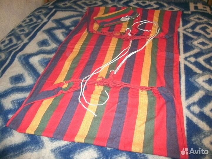 Новый гамак 200 х 80 / хлопок / доставка