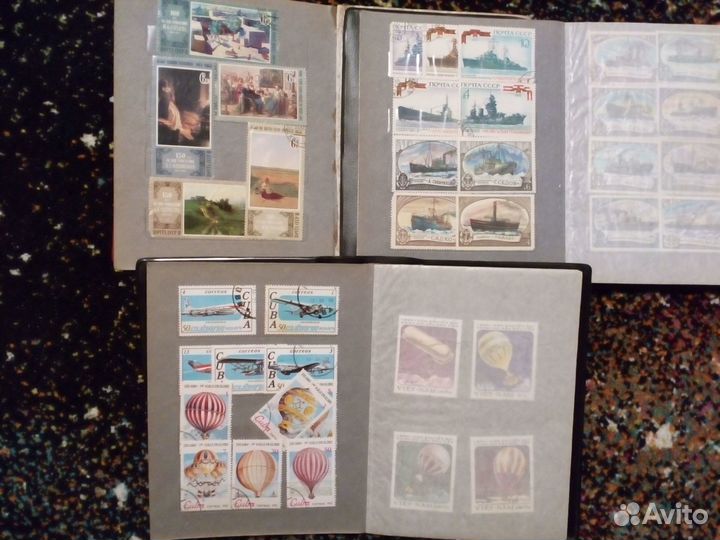 Марки Корабли Авиация Авто Искусство Альбомами