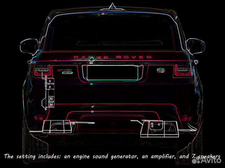 Активный выхлоп enginevox Range Rover Sport II