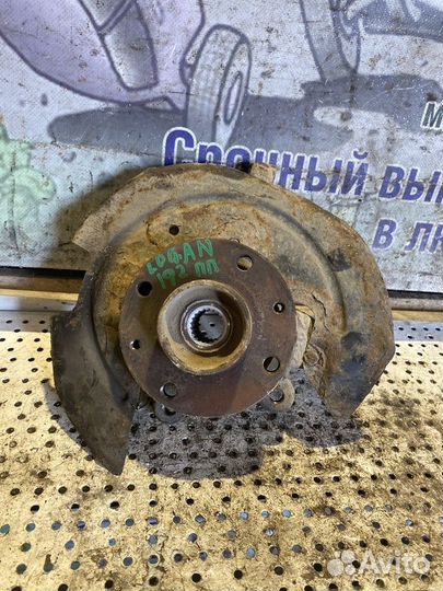 Кулак поворотный передний правый Renault Logan