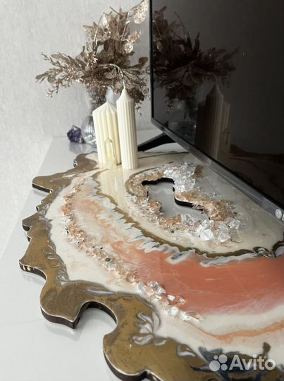 Жеоды картина смолой дизайнерская абстракция ремон