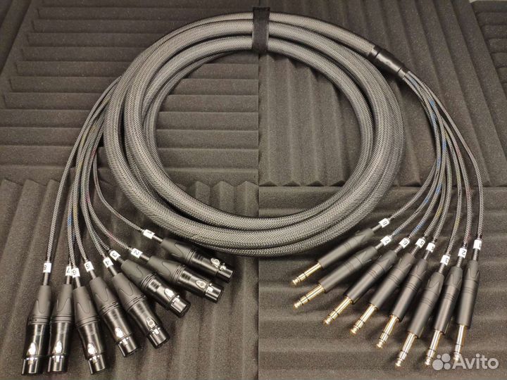 Мультикор 8 xlr гн. на 8 jack 6,3 st L-4E4-8AT