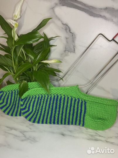 Вязанные следки носки