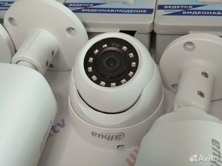 Комплект видеонаблюдения 4Мп Dahua камер zoom