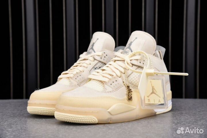 Off-White X Wmns Air Jordan 4 Retro SP Sail