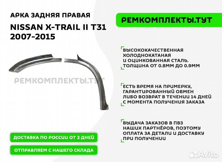 Арка задняя правая Nissan X-Trail T31