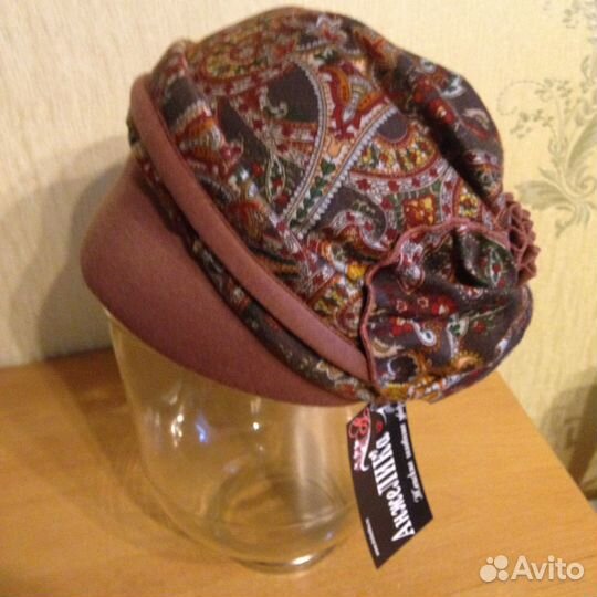 Шапка женская Шляпа женская Берет замша