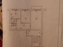 2-к. квартира, 53,6 м², 2/5 эт.