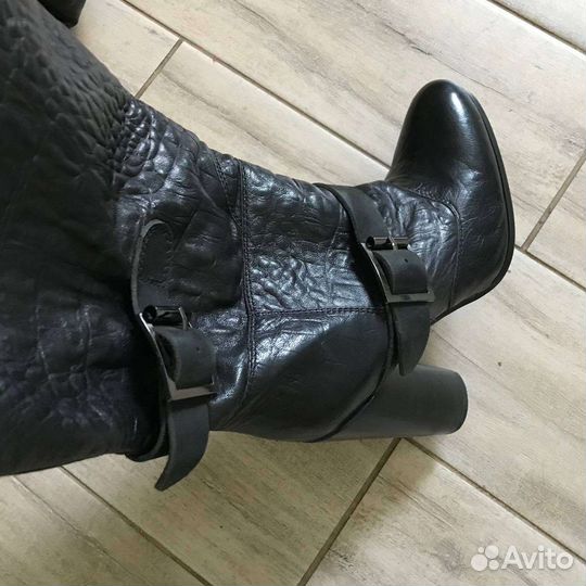 Ботфорты женские натуральная кожа