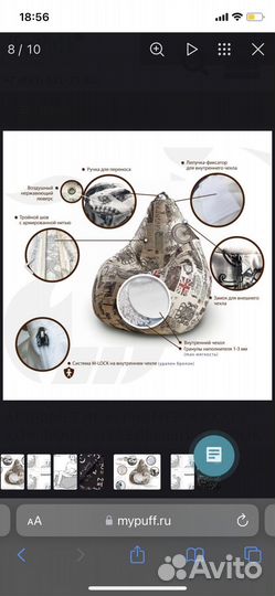 Груша кресло мешок