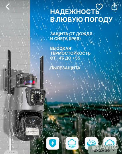 Камера видеонаблюдения уличная