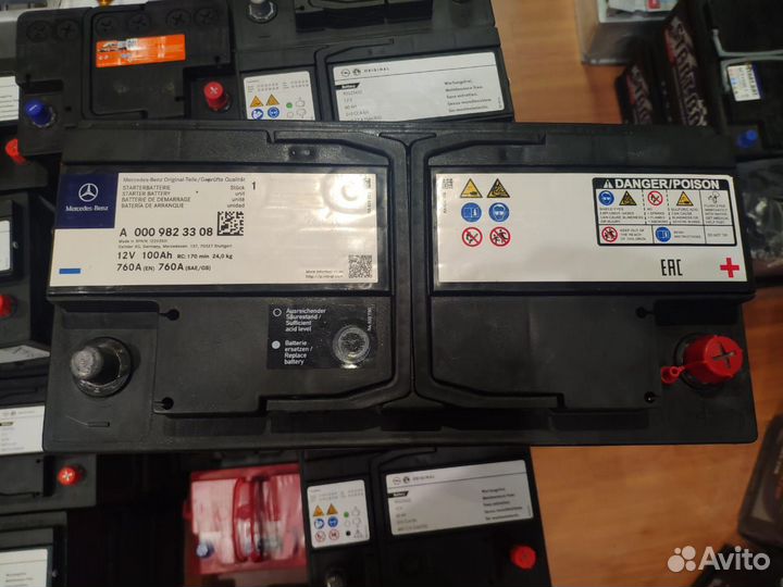 Аккумулятор Mercedes-Benz 100 А/ч 12В 100Ач 760А