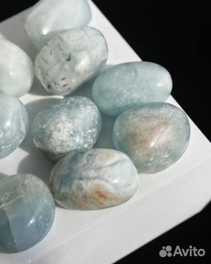 Аквамарин галтовка 3-4 см