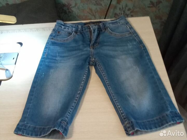 Бриджи джинсовые детские