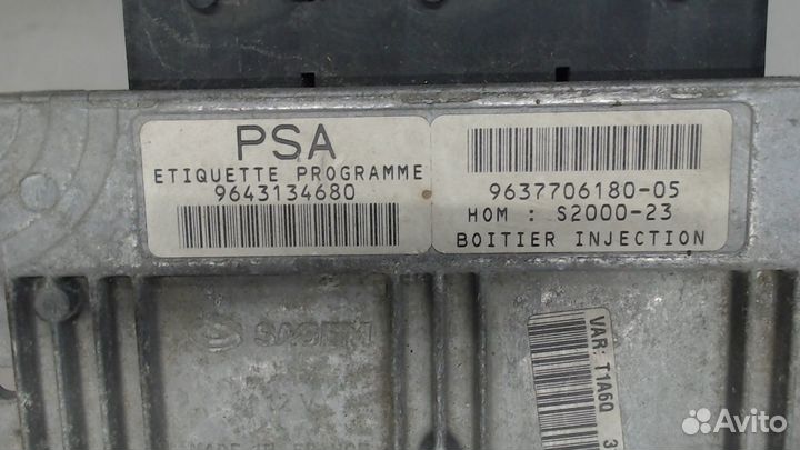 Блок управления двигателем Peugeot 206, 2001