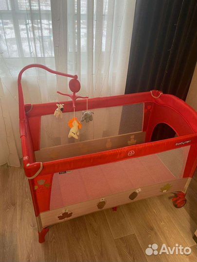 Детская кровать манеж с матрасом