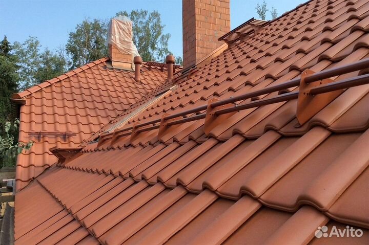 Снегозадержатели 20х40мм Борге New Line RAL 8004