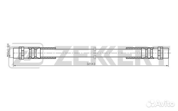 Шланг тормозной передний Audi A4