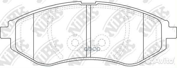 Колодки NiBK PN0370 PN0370 NiBK