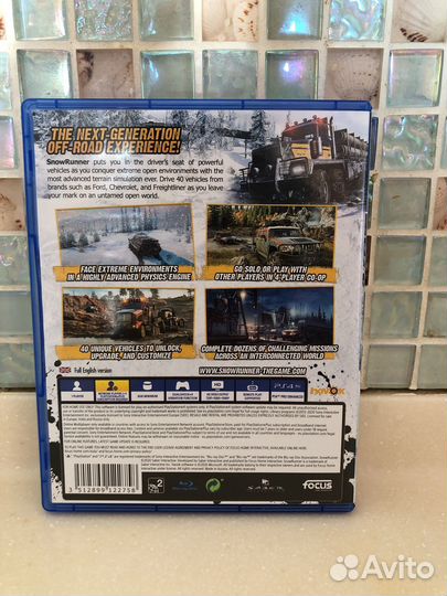 Игра на PS4 snow runner