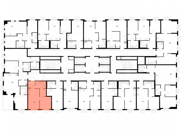 1-к. квартира, 34,9 м², 8/25 эт.