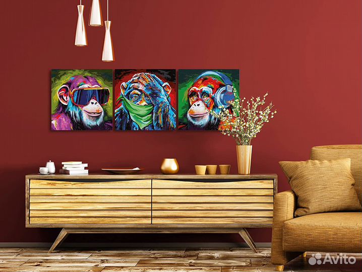 Картины - Schipper - Три обезьяны - под Заказ