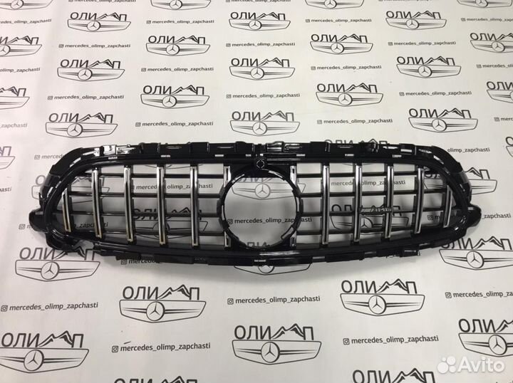 Решетка радиатора Mercedes W213 хром рест