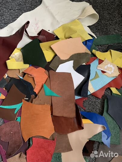 Обрезки натуральной кожи