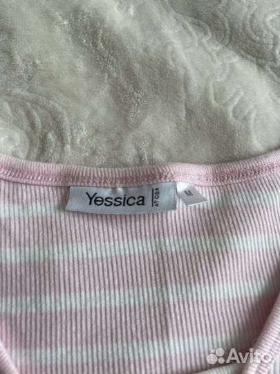 Майка в рубчик трикотаж