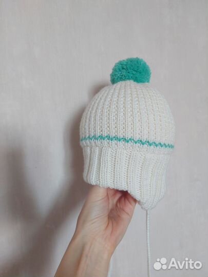 Шапка зимняя детская двухслойная 47-50 (меринос)