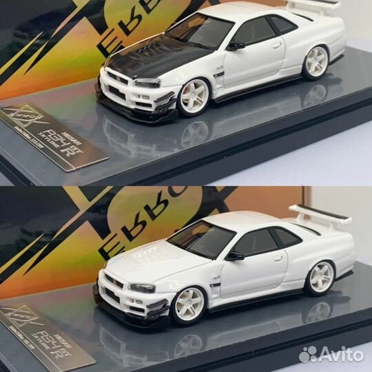 Коллекционная модель 1:64 Nissan Skyline R34