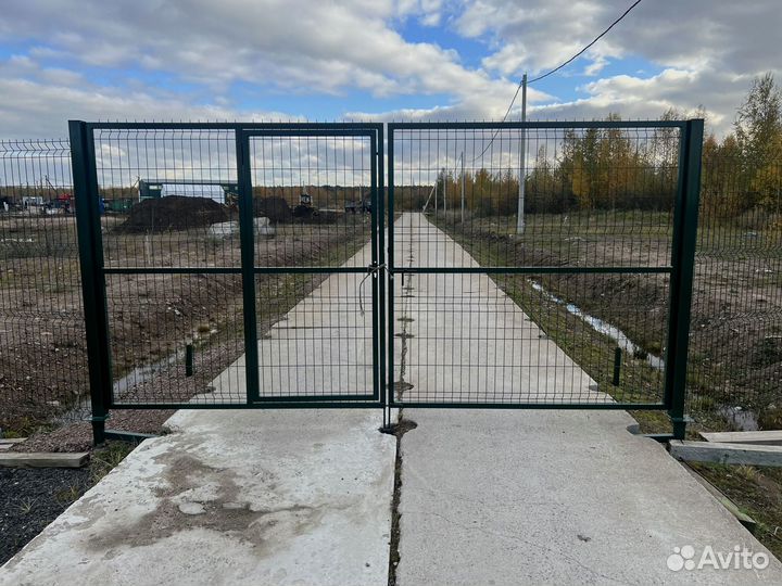 Распашные ворота под ключ на проем 4000