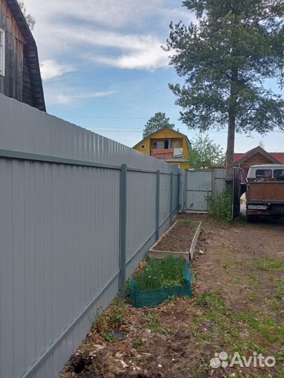 Забор из евроштакетника под ключ