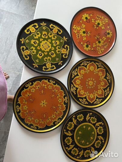 Декоративные тарелки на стену дерево