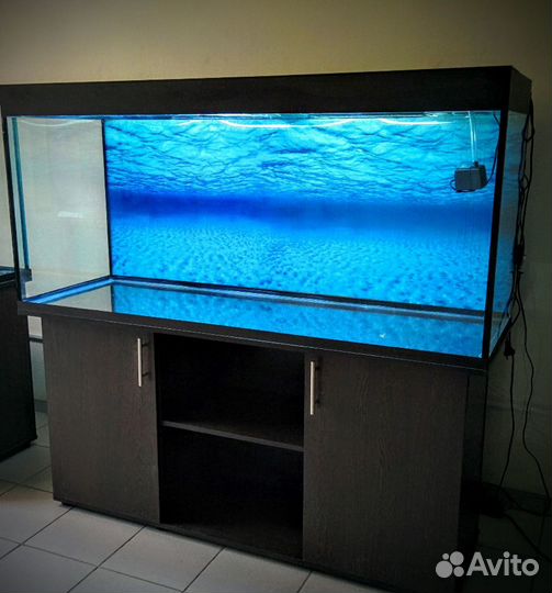 Аквариум 540 свет, биофильтр, фон, тумба
