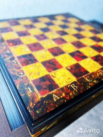 Шахматы из янтаря Гарри Поттер,янтарные шахматы