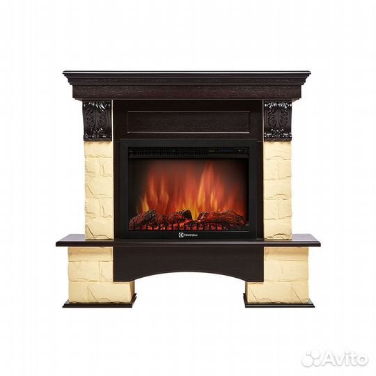 Портал Firelight Forte 25S камень бежевый, шпон ве