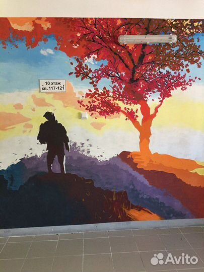 Художественная роспись стен, граффити-оформление