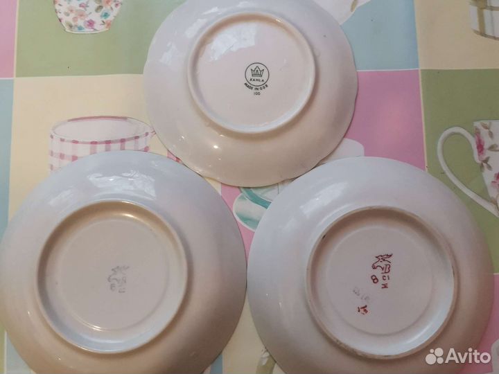 Блюдца от старых сервизов