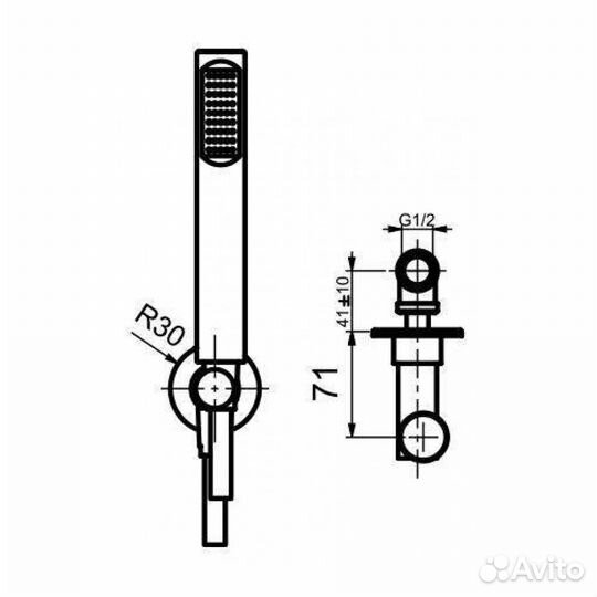 Душевой гарнитур Webert Shower Set AC0982345